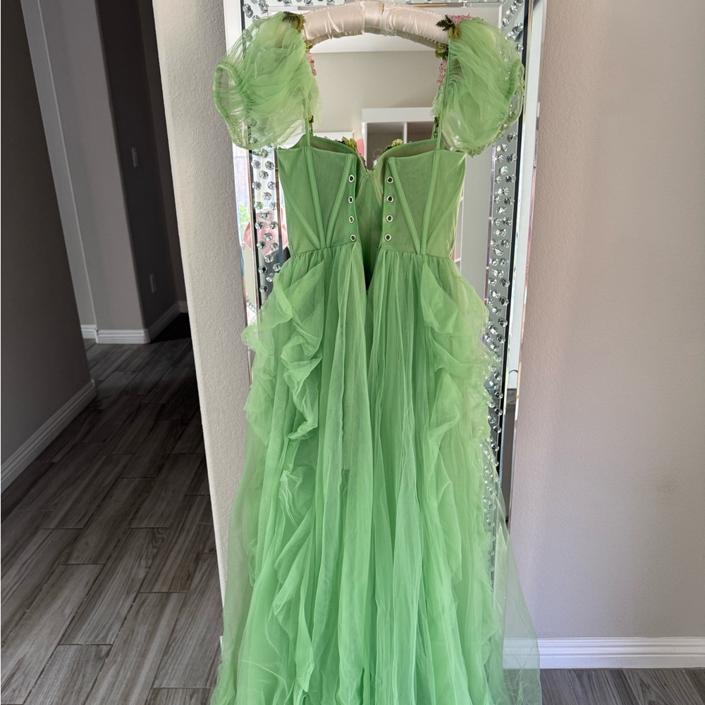 AUTHENTIC Teuta Matoshi Green Fairytale Dress - Picture 8 of 8